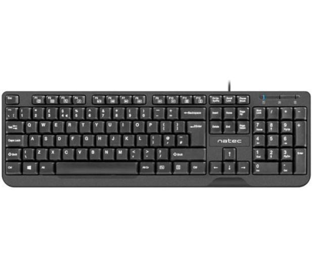 NATEC Trout Slim Black Us Layout - 1438048 - zdjęcie
